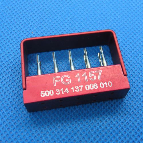 10PCS SBT Dental Carbide burs FG 1157# For High speed Handpiece with Bur Block