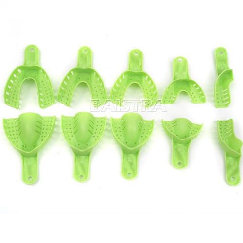 10 Pcs Dental Impression Trays Autoclavable Dental Central Supply