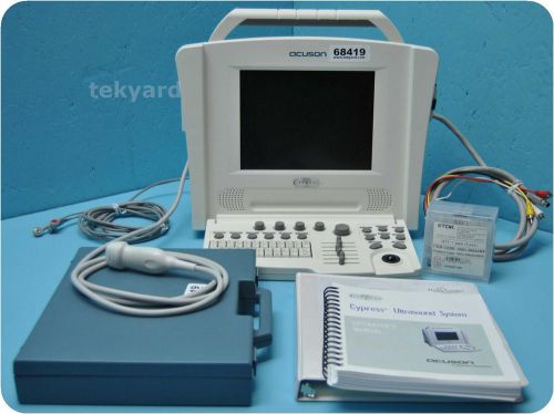 ACUSON CYPRESS PORTABLE COLOR DOPPLER CARDIAC ULTRASOUND SYSTEM &amp; 3V2C PROBE !