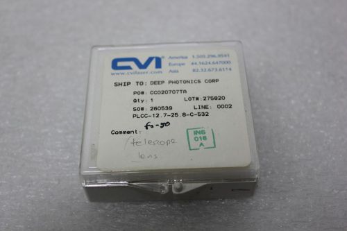 CVI PLANO CONCAVE LENS LAB LASER PLCC-12.7-25.8-C-532 (S8-3-60A)