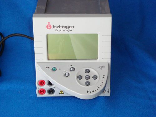 Invitrogen Power Erase 500 NOVEX Power Supply 100-120 VAC 50/60HZ