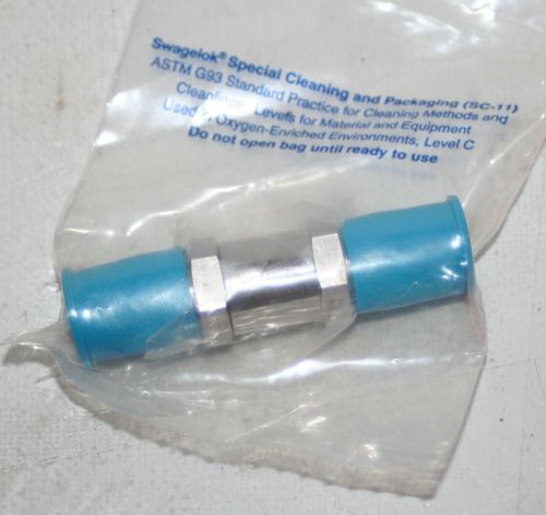 Swagelok Nupro SS 1/4&#034; VCR Poppet Check Valve, Fixed Pressure, SS-4C-VCR-1/3