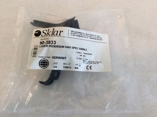 Sklar Laser Pederson Vaginal Speculum Small 90-3833 OB GYN EXAM VET