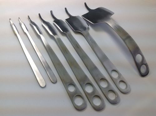 7 HOHMANN RETRACTOR SET SURGICAL ORTHOPEDIC INSTRUMENTS