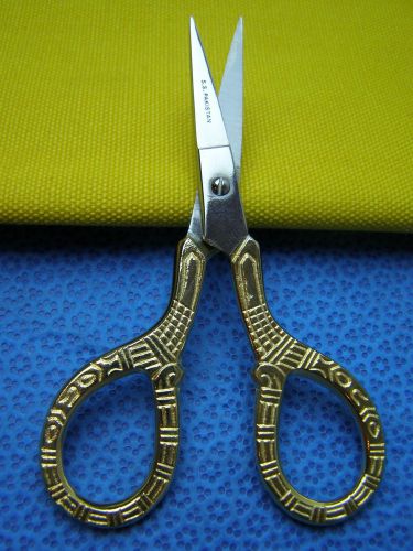 One embroidery scissors,4&#034; with gold rings for house hold,stitches &amp; taylors for sale