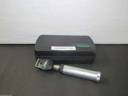Welch allyn 3.5v coaxial ophthalmoscope head with custom dry handle # 11770 for sale