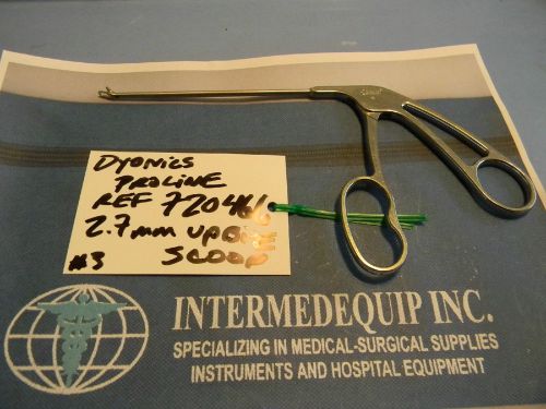 DYONICS PROLINE 7204666 2.7mm SCOOP UPBITE PUNCH  FORCEPS 3.5 mm SHAFT