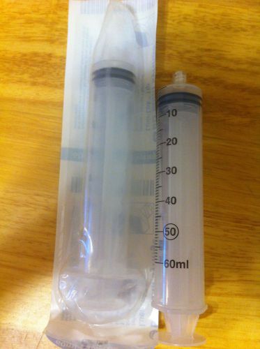 BD 60 ML (2 OZ.) SYRINGE LUER - LOK,TIP - 309653,NEW IN BOX OF 40 PCS.