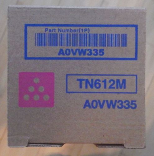 KONICA MINOLTA TONER - MAGENTA  TN612M  - AOVW335 - NEW!