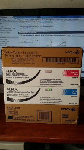 Xerox 006R01175 006R01176 006R01177 006R01178 Toner Lot of 4