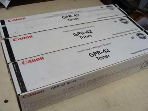 Lot of 3x *  new genuine sealed canon gpr-42 toner cartridge 4791b003[ab] for sale