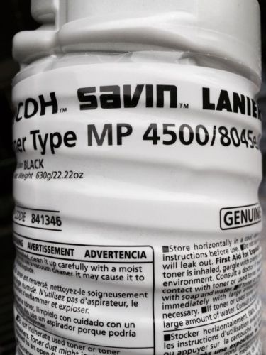 Genuine Ricoh Savin Lanier Toner Type MP 4500/8045e/LD345 841346 MP 4000+