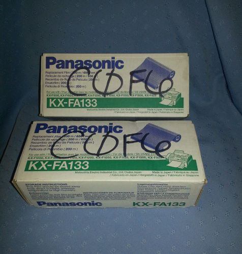 2 New Panasonic KX-FA133 Replacement Film; NIB