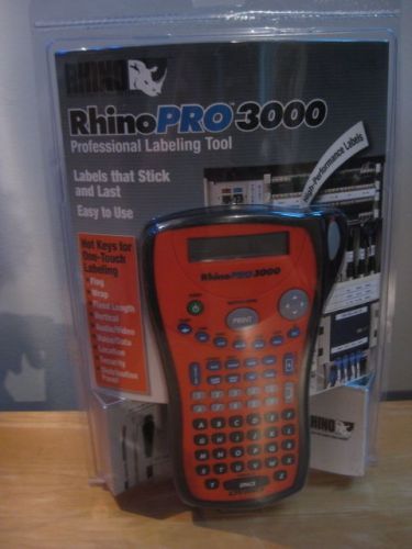 BRAND NEW RHINOPRO 3000 PROFESSIONAL LABELING TOOL LABEL MAKER PRINTER SEALED