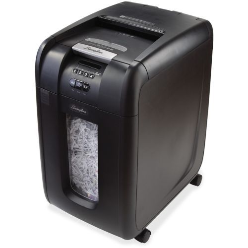 Swingline Stack-and-Shred Paper Shredder - Cross Cut - 250 Per  - 11 gal