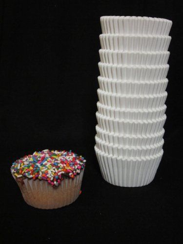 500 pcs.white paper cupcake cup liners - standard size- for sale