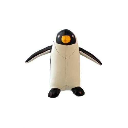 Handcrafted faux leather penguin paperweight for sale