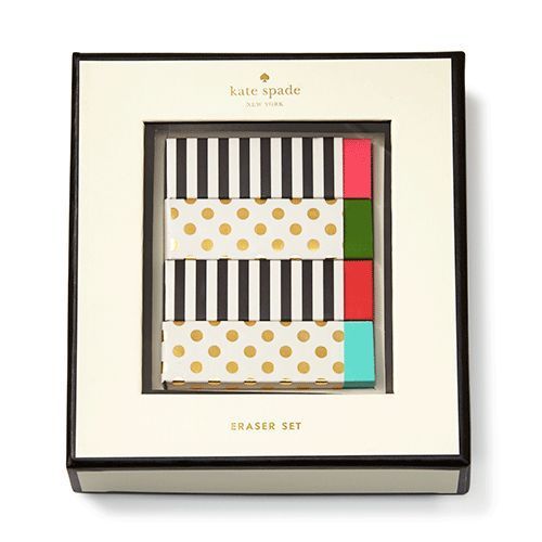 Kate Spade New York Office Collection Designer Eraser Set