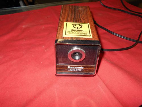 Vintage Panasonic Auto stop KP-120 electric pencil sharpener working condition