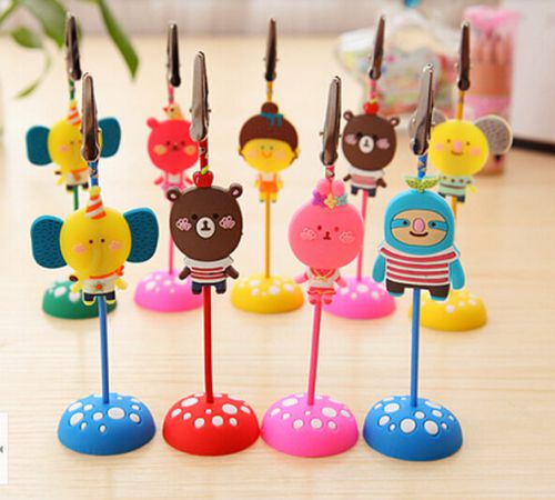 AL11 Cartoon animal notes folder message card Bookmarks photo clip ~Random color