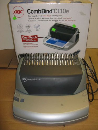 CombBind c110e Electric Binding Comb Machine      Loc: 2053