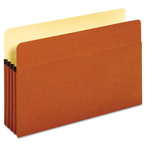 Bulk file pockets, 3 1/2&#034; expansion, legal, redrope, 50/ct for sale