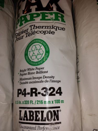 NEW LABELON FAX PAPER 8.5&#034; X 328&#039; ULTRA HIGH SENSITIVE THERMAL P4-R-324