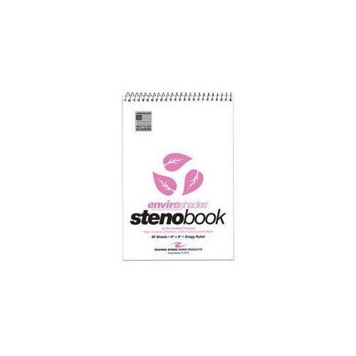 Roaring Spring Enviroshades Gregg Ruled Steno Book - 80 Sheet - 15 Lb - (12254)