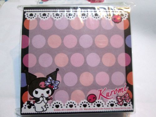 200 SHEETS KUROMI NOTE PAD/  PAPER NOTE / MEMO PLAN  KID TEEN SCHOOL SUPPLIES