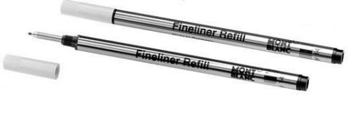 10 Genuine Montblanc Fine Liner Refills - Black 8886