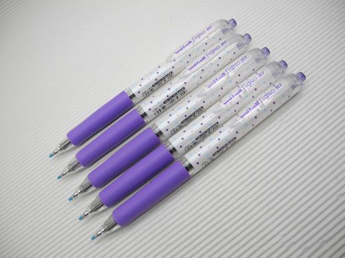 12pc NEW Dot Violet Barrel Uni-Ball Signo UMN-138S 0.38mm roller pen Black ink