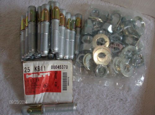 25- hilti kwik bolt II concrete anchor expansion bolt 5/8&#034; x 3 3/4&#034;