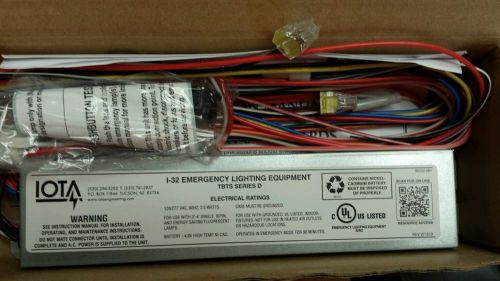 Iota i-32 emergency lighting ballast tbts series d  120/277v rated for sale