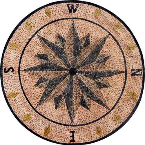 Wind Rose Medallion Mosaic