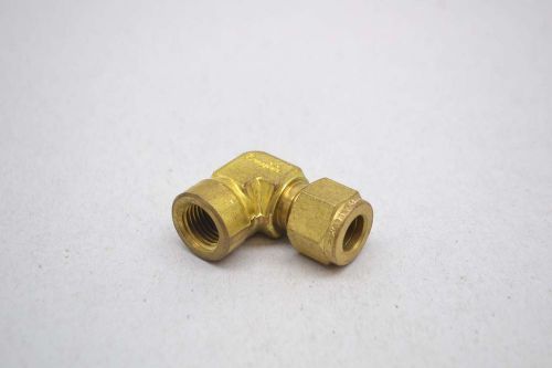 SWAGELOK BRASS 1/4IN FNPT 3/8IN TUBE 90 DEG ELBOW FITTING D430430