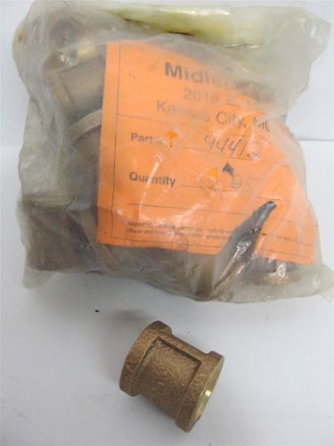 Midland Metal 44412, 3/8&#034; NPT Bronze Couplings - 25 each