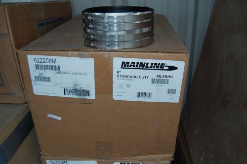 Case 20 New Mainline Hajoca 6&#034; Standard Duty No-Hub Coupling ML6NHC