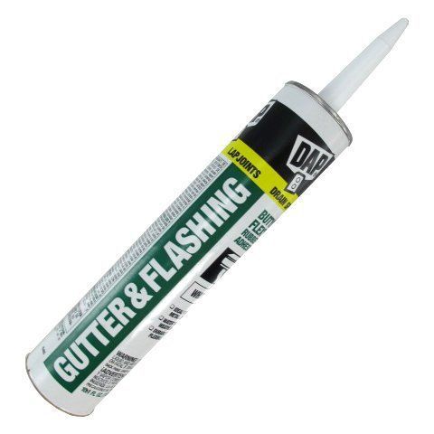 10.1 oz. Cartridge White Butyl Flex Gutter &amp; Flashing Caulk Sealant