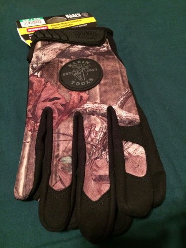 Klein Tools 40210 Journeyman Camo Work Gloves X-Large Mossy Oak Break-Up