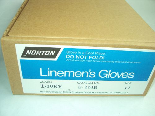 Norton Lineman&#039;s Gloves 1-10KV Safety Products Linemen Insulating Size 11 E-114B