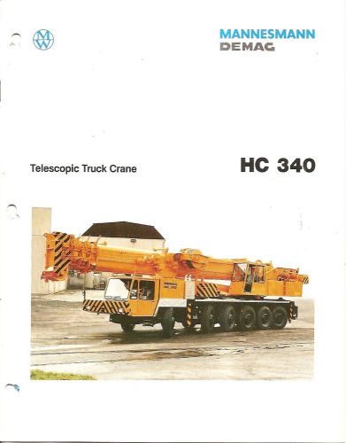 Equipment Brochure - Mannesmann Demag - HC 340 - Telescopic Truck Crane (E1443)