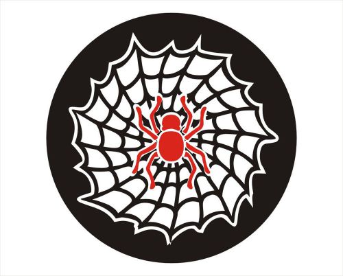 Spider Seating on Web Vinyl Sticker Decal Car  Truck Bumper FAC - 1333 B