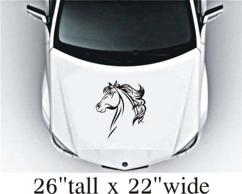2x horse face hood vinyl decal art sticker graphics fit car truck-1918 for sale