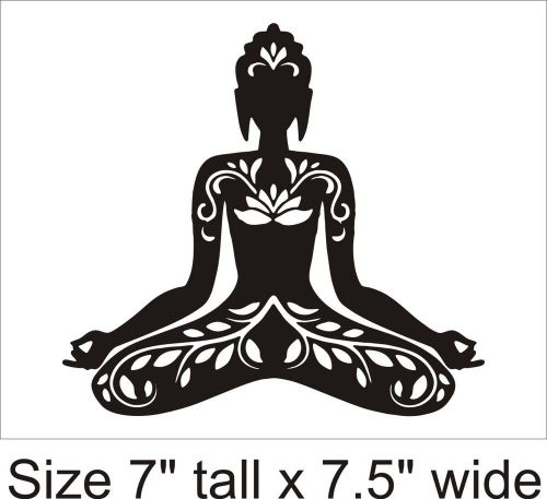 2X Designer Om aum Yoga Position Vinyl Sticker Decal Car  Truck Bumper - 1366