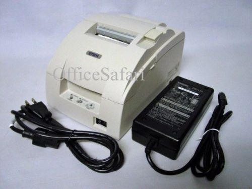 Epson TM-U220D  Model M188D DOT MATRIX POS Receipt Printer Serial w/power supply