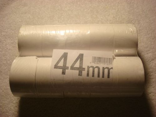 44 MM receipt PAPER, 10 ROLLS, NOS