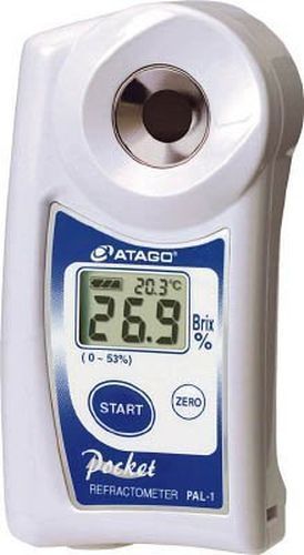 New atago digital hand-held pocket refractometer pal-1 brix 0-53% :207 for sale