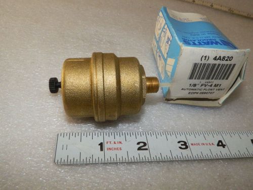 1/8&#034; npt  automatic float vent   fv-4 m1  watts  regulator  0590707 unused (k1) for sale