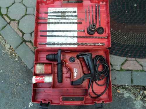 HILTI  TE 6 C   HAMMER DRILL  12 BITS  AND DRILL BIT CHUCK EXTRA