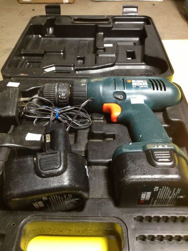 Black Decker 3/8 12v cordless drill...Very Good Condition